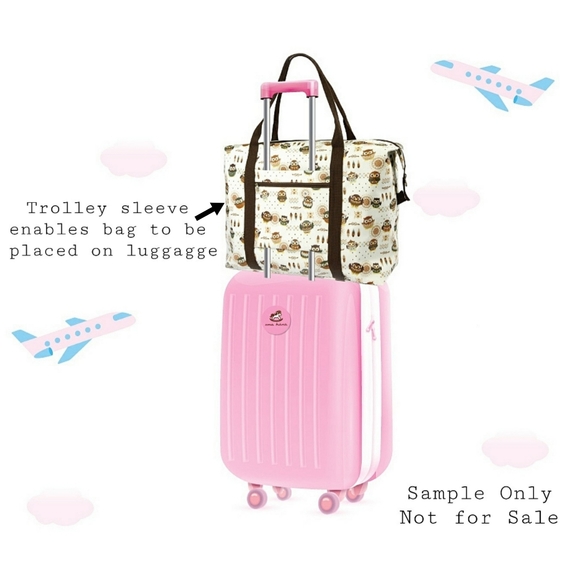 Waterproof Cat Extra Large Travel Tote Luggage Weekender Duffel Trolley Sleeve - Picture 4 of 11